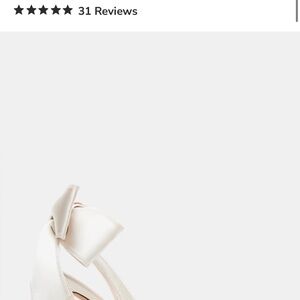Elegant Cream Bow Women's Shoes